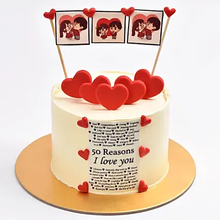 50 Reason To Love You Cake: Birthday Cake For Husband