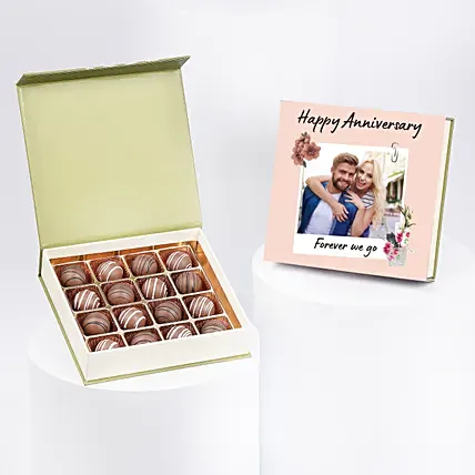 Anniversary Personalised Nuts Chocolate Box: Customized Chocolate Box