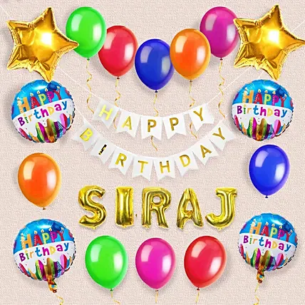 Birthday Decoration with Name: Experiential Gifts in Dubai