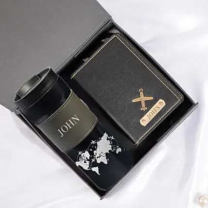 Black Box Travel Combo for Men: Engraved Gifts in Dubai