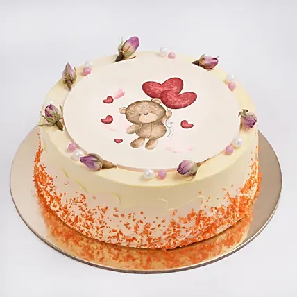 Blushing Romance Cake: Anniversary Cakes for Wife
