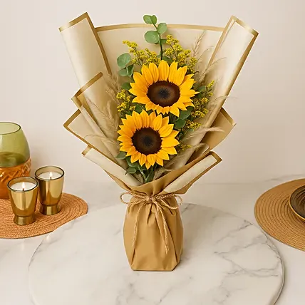 Bouquet Of Sunshine: Thanksgiving Day Flowers 