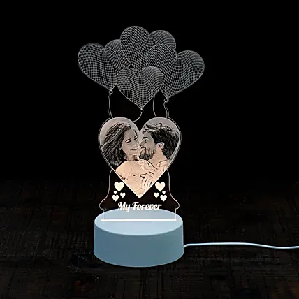 Celebrating Love Personalised LED Lamp: Engraved Gifts