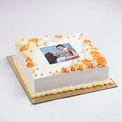 Cheerful Moments Photo Cake: 