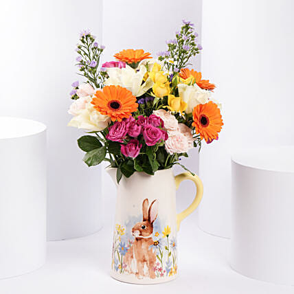 Colorfull Easter Flower Arrangement: Easter Flowers 