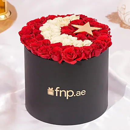 Crescent Moon Flowers Box: Ramadan Flowers 