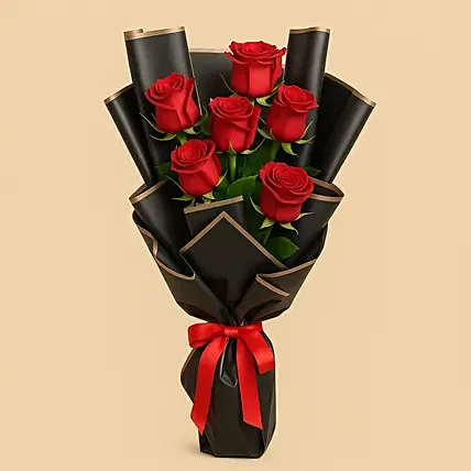 Designer Red Roses Bouquet: Wedding Bouquets