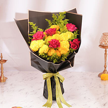 Diwali Joy Bouquet: Diwali Flowers