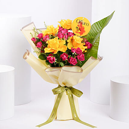 Elegant Onam Flower Arrangement: Gifts For Onam