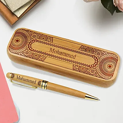 Engraved Wooden Pen With Box: Engraved Gifts in Dubai