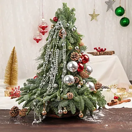 زينة شجرة عيد الميلاد: ديكور طاولة