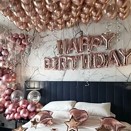 Floating In Air Birthday Decoration: Balloon Decorations