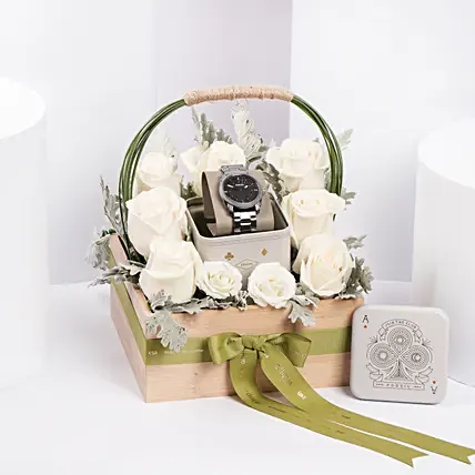 Fossil Machine Watch Gift Tray For Him: 