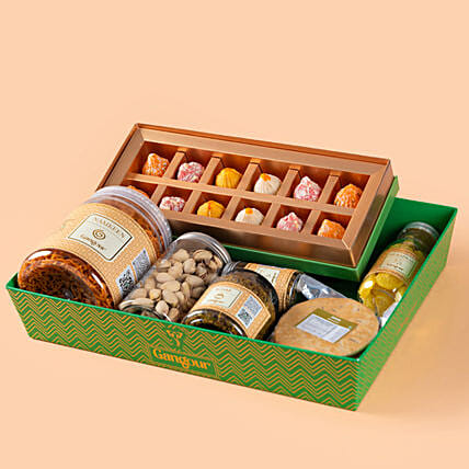 Ganpati Tray Hamper: Indian Sweets