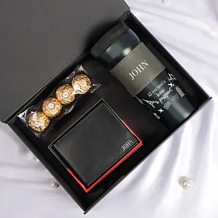 Gentlemans Luxe Gift Set: Personalised Valentines Day Gifts   