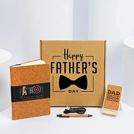 Gift Box Diary Pen And Mobile Holder: Fathers Day Hampers