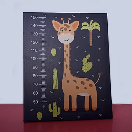 Giraffe Print Height Chart: Home Decor Items