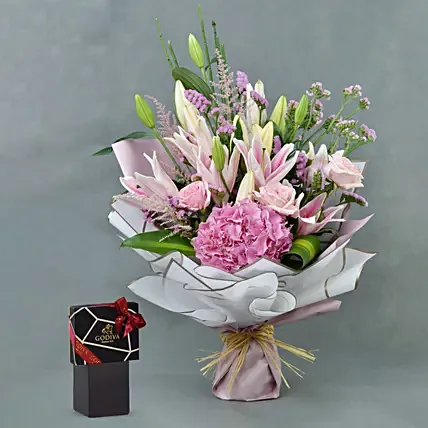 Grand Pink Petals with Godiva: 