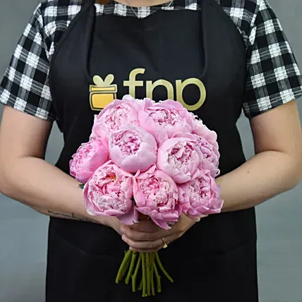 Hand Tied Peonies: Wedding Bouquets