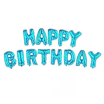 Happy Birthday Letter Blue Balloons: Helium Balloons Delivery