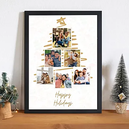 Happy Holidays Frame: Personalised Christmas Gifts