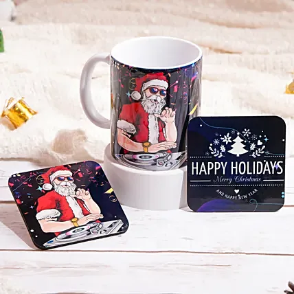 Happy Holidays Mug And Coaster: Christmas Mugs