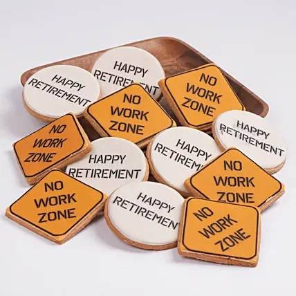 Happy Retirement Cookies 12 Pcs: 