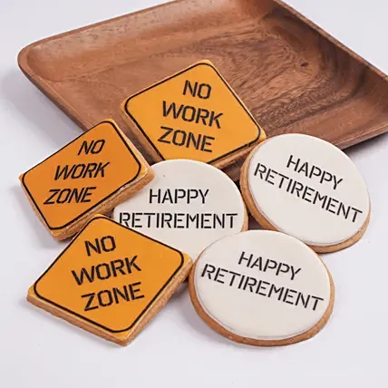 Happy Retirement Cookies 6 Pcs: Cookies in Dubai