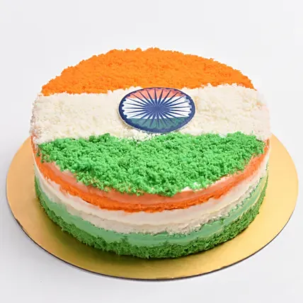 Indian Flag Cake: 