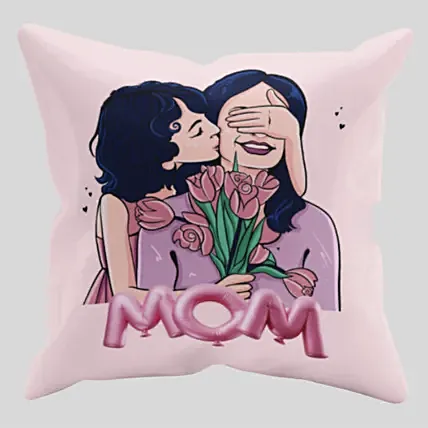 Kisses For Mom Cushion: Mothers Day Cushions