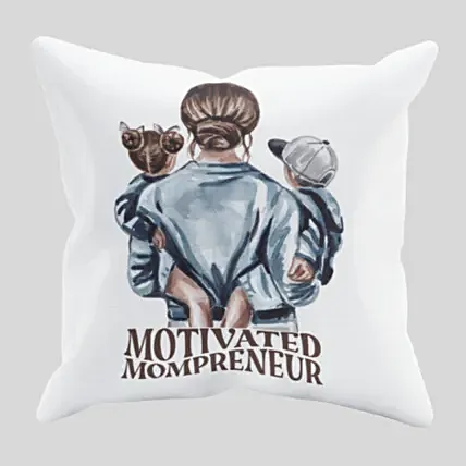 Motivated Mompreneur Cushion: Personalised Cushions