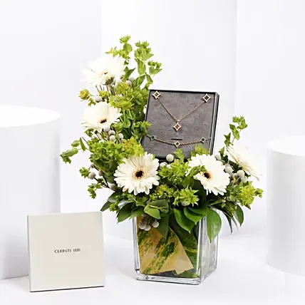 Mystic Green Cerruti 1881 Malachite Jewel Gift Set For Her: Eid Al Adha Gifts