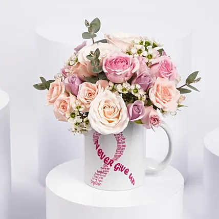 مج ورود اكتوبر الوردي: ازهار زهرية اللون