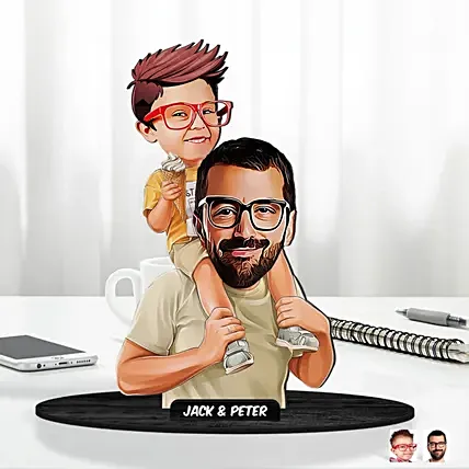 Personalized Caricature for Dad and Son: Personalised Caricatures