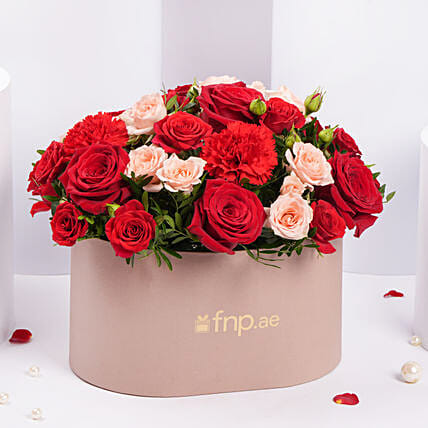 Petals Glow Flower Arrangement: Valentines Day Flowers