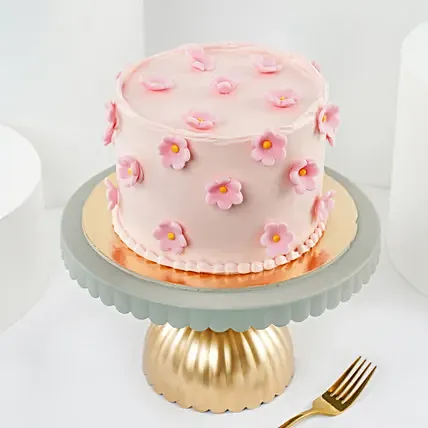 Pink Blossom Delight Cake: Valentine's Day Cake