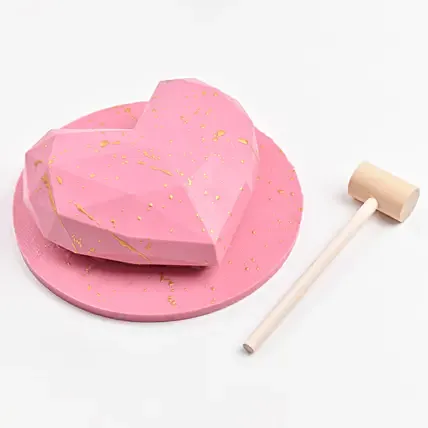 Pink Heart Shape Pinata Chocolate: 