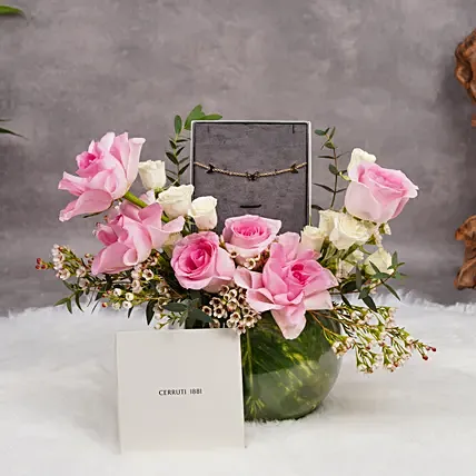 Pink Splash Florals and Cerruti 1881 Bracelet: Cerruti 1881 Jewellery