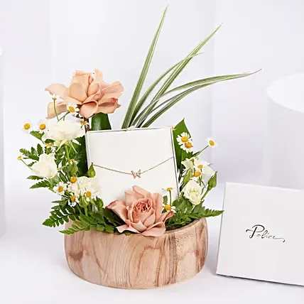 بوليس | سوار فراشة رقيق للنساء وباقة ورد: Police Jewellery