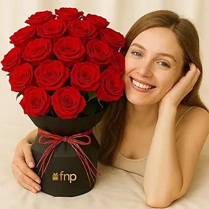 Red Velvet Whispers Of Roses: Gifts Delivery Dubai