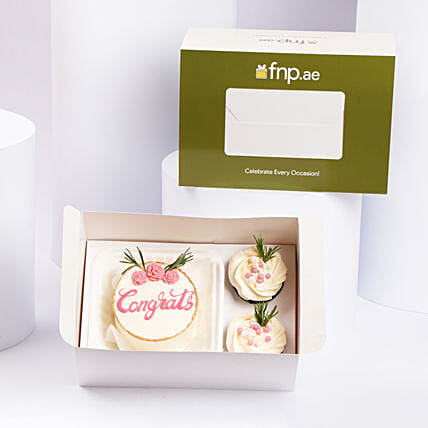 Rose Garden Celebration Cake: Cupcake Delivery