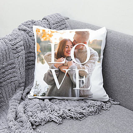 Shadow of Love Personalised Cushion: 