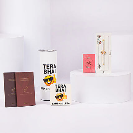 Sips and Sweets Rakhi Combo: Personalised Gifts for Rakhi