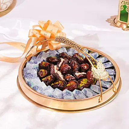 Stuffed Dates And Chocolate Platter: Arabic Sweets