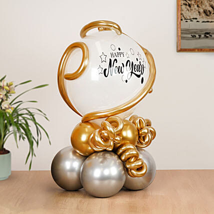 Sparkling New Year Balloon Arrangement: New Year Gifts