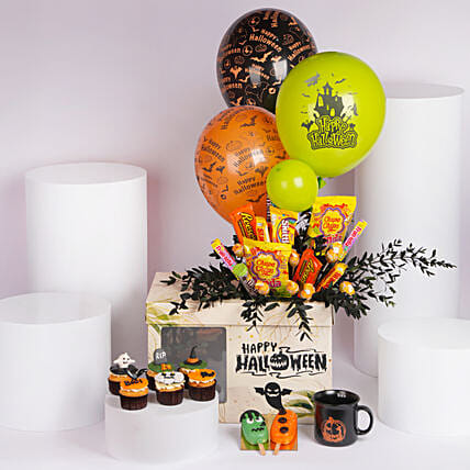 Spooky Indulgence Gift Box: Halloween Cupcake Ideas