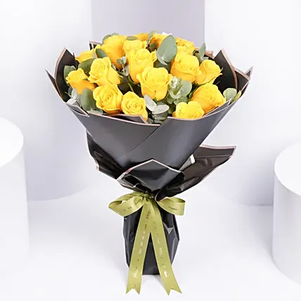 Sunshine 20 Yellow Roses Bouquet: Gifts Delivery Sharjah