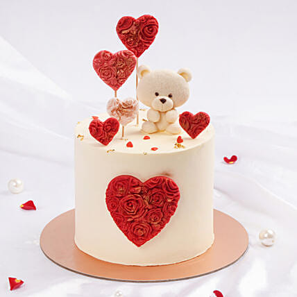 Sweet Bear Love Cake: Promise Day Gifts