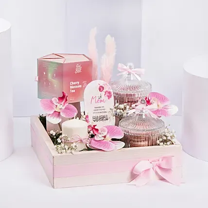 Tea Macarons And Chocolates Hamper For Mom: Mothers Day Hampers