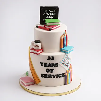 Teachers Tribute Cake: Chocolate Cake